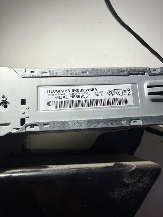 Оригинално радио CD MP3 VW 5K0035156A Golf 6 Passat B7 Caddy Touran Tiguan Jetta