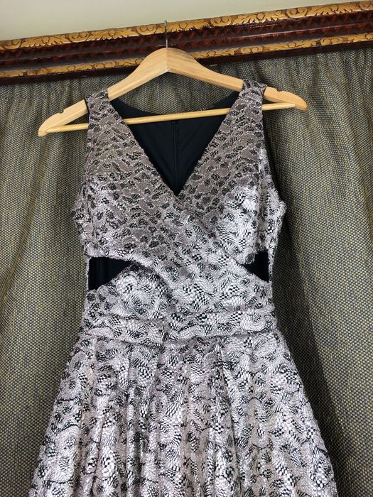 Rochie midi argintie ETIC