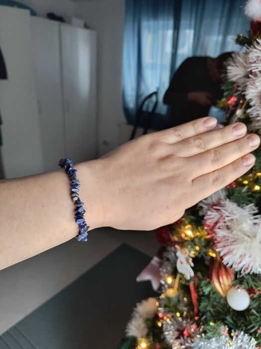 Set cercei si bratara lapis lazuli