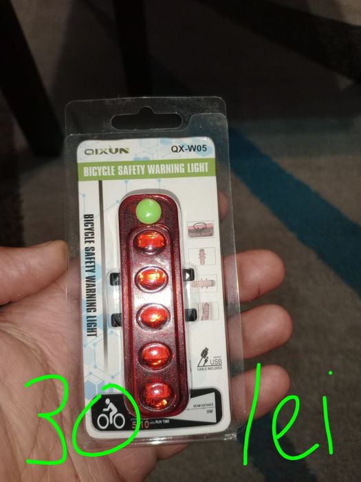 Lumini bicicleta față spate