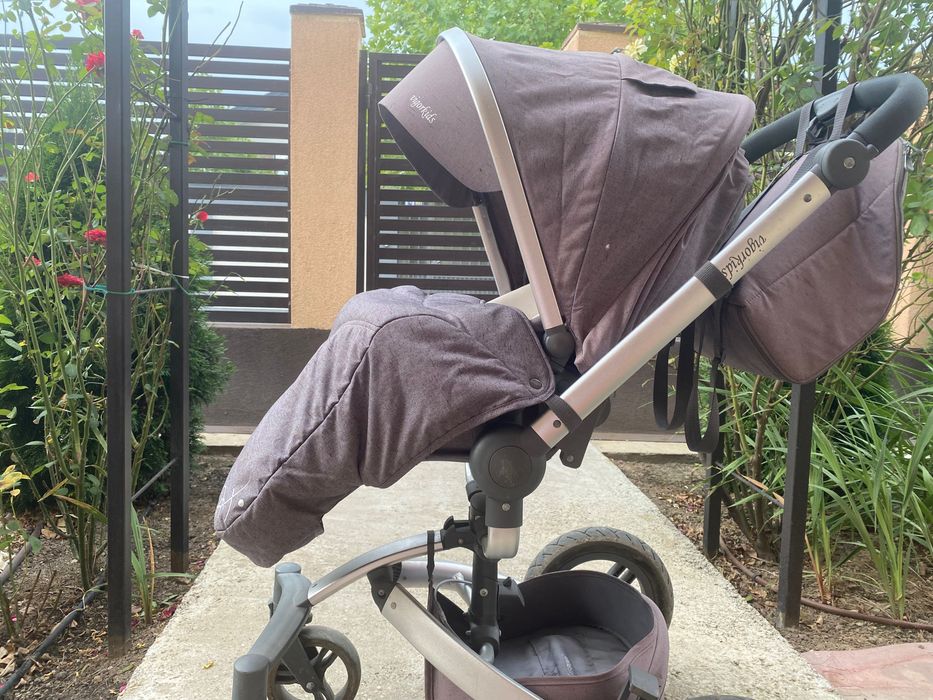 Căruț 3 in 1 Vigorkids cu rotire 360 grade