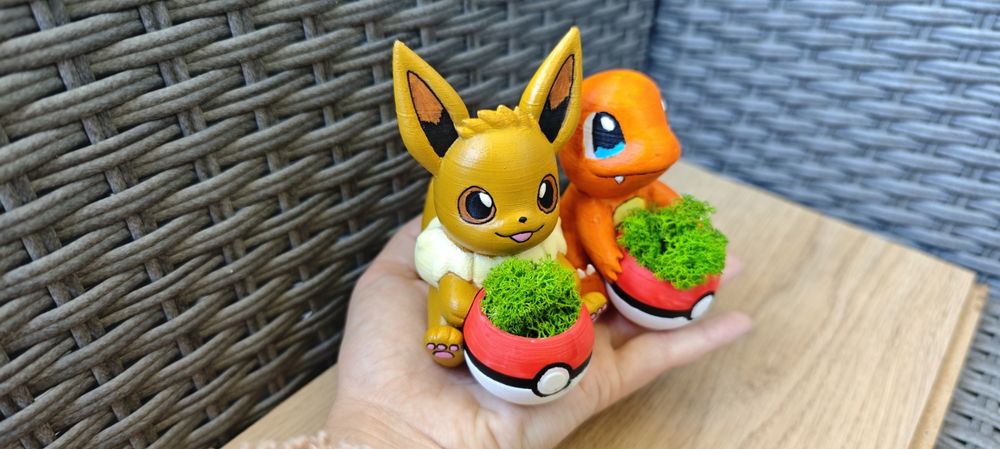 Eeve Charmander  Ииви и Чармандър Покемон