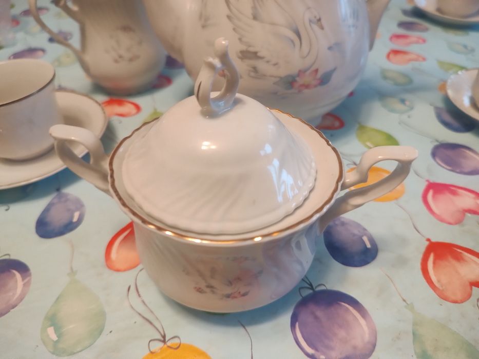 Serviciu de cafea din porțelan romanesc