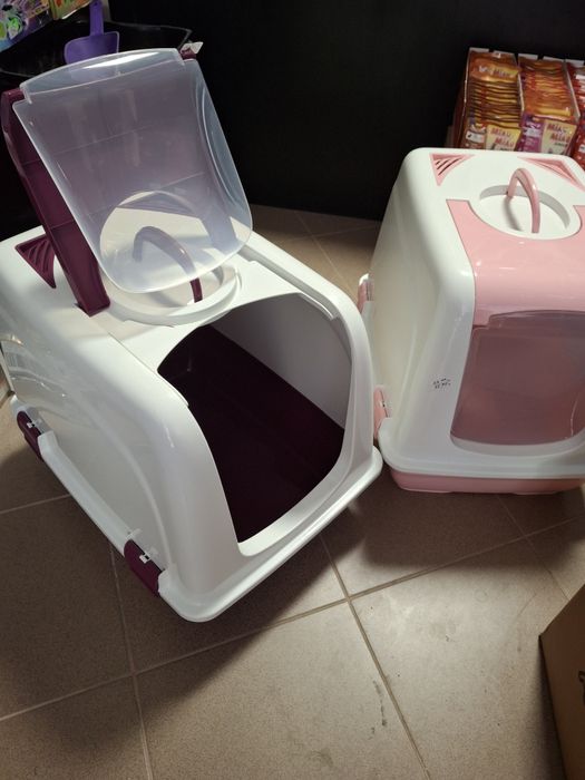 Нови!!!Закрита,затворена котешка тоалетна (котка)50×38×40в