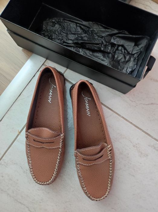 Женски мокасини естествена кожа 35 номер