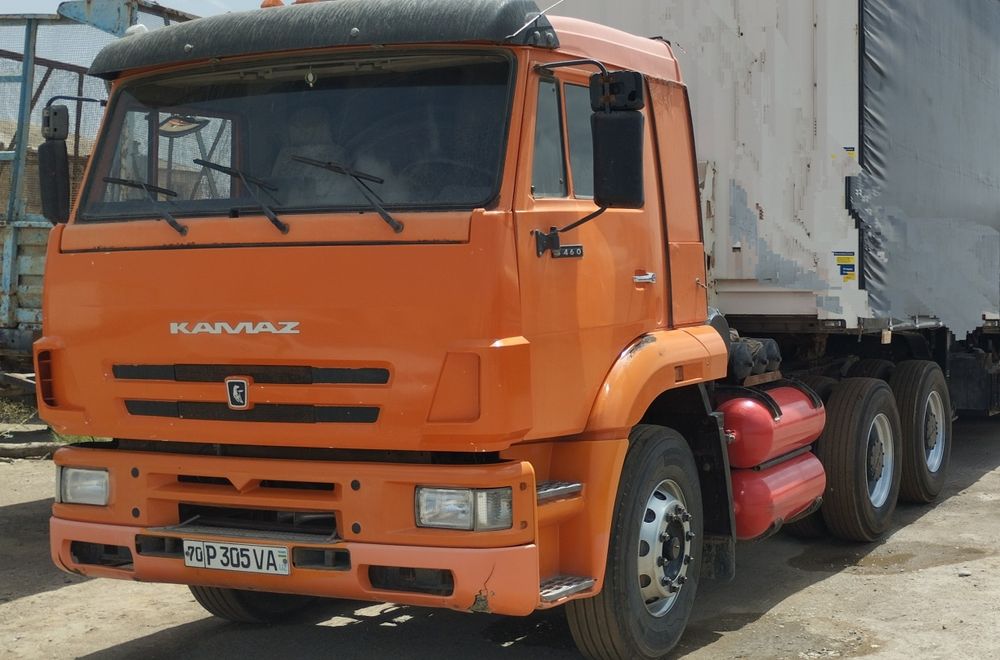 Камаз Евро 3, 2 та ТМЗ хлопковоз прицеп.