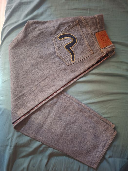 Blugi Evisu croiala inversa