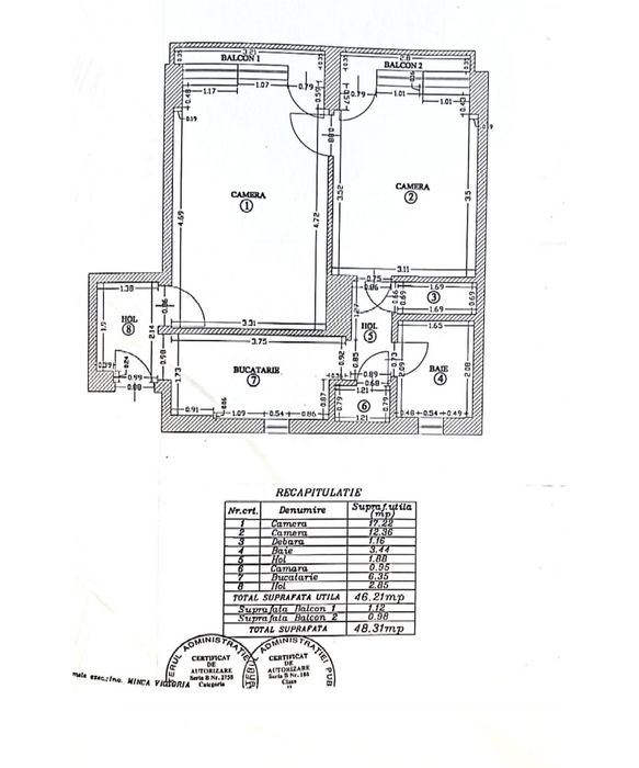 Apartament Magheru Bloc EVA Piata Romana