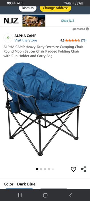 Scaun ALPHA CAMP Heavy-Duty Oversize