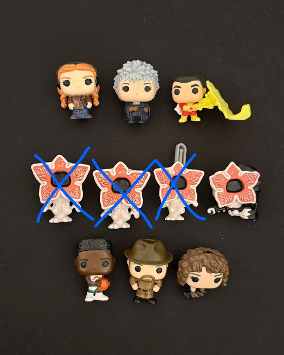 Stranger things Harry Potter dc comic heroes kinder joy играчки