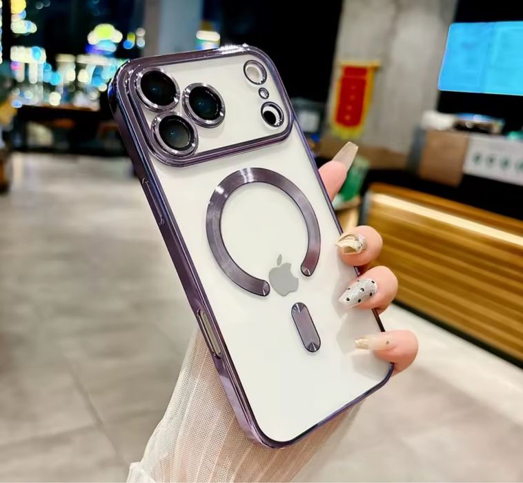 IPHONE 17 17 AIR 17 PRO 17 PRO MAX Husa Magsafe Lucioasa Protectie Cam