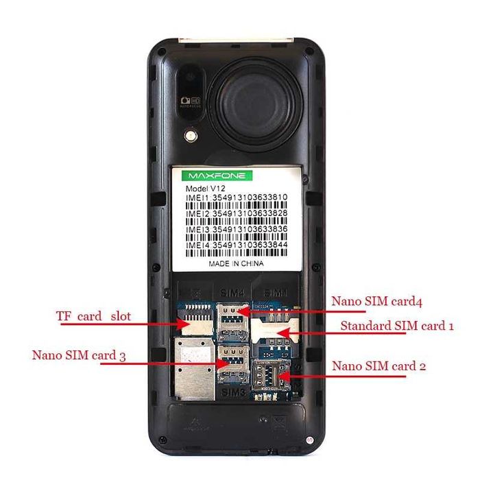 Новый телефон 4 сим-карты русской клавиатурой запись разговора  4 sim