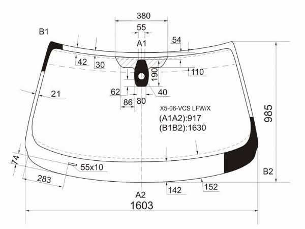 Стекло лобовое  Bmw X5