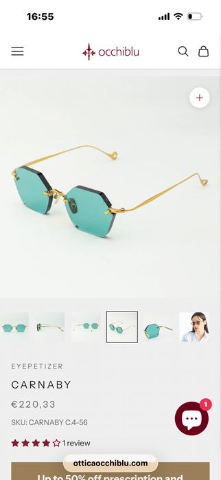 Италиански  слънчеви очила Eyepetizer CARNABY