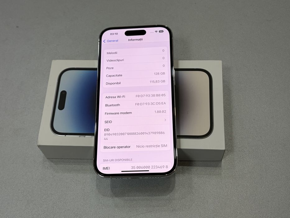 Iphone 14 Pro, 128 gb, Silver