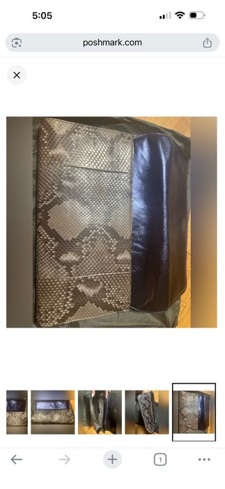 Gucci винтидж чанта от питон