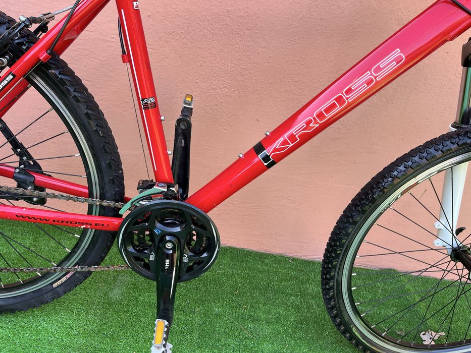 Като Нов Алуминиев Велосипед KROSS LEVEL 26цола 8х3 Внос Германия