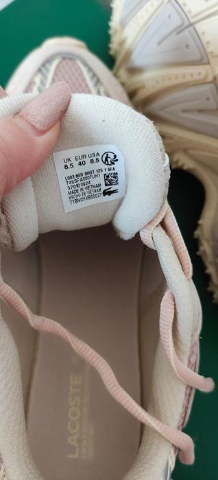 Sneakers Lacoste originali noi nr 40 damă chunky roz