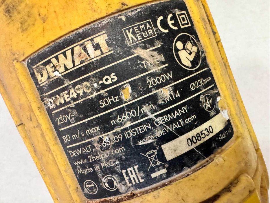 Електрически ъглошлайф DeWALT DWE490, 2000 W, 230 мм