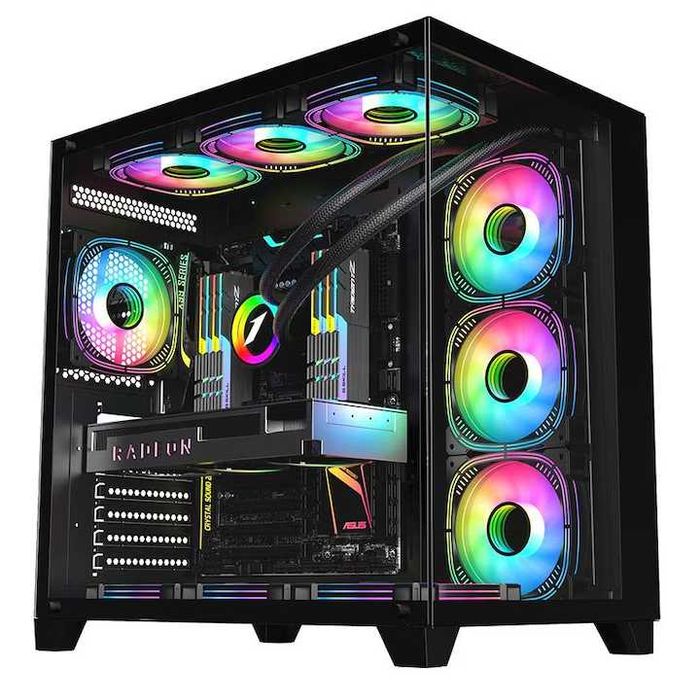 Carcasa FishTank Gaming 1stPlayer MV8-TP RGB