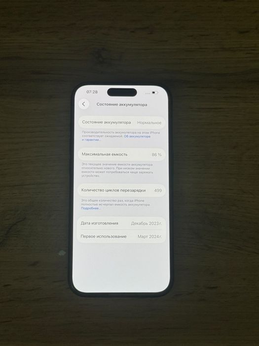 Iphone 15 pro 86%