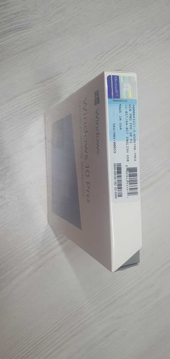 Windows 10 pro, официальный ключ в коробке