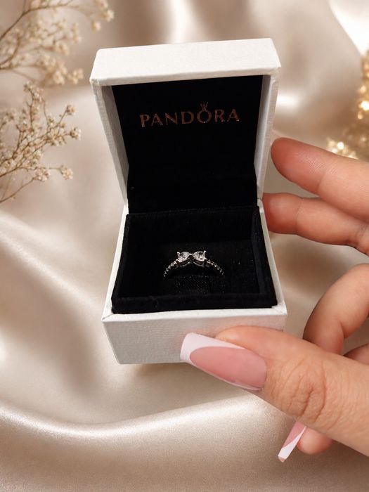 Inel Pandora nou argint S925 mărimea 52+ cutie Pandora cadou