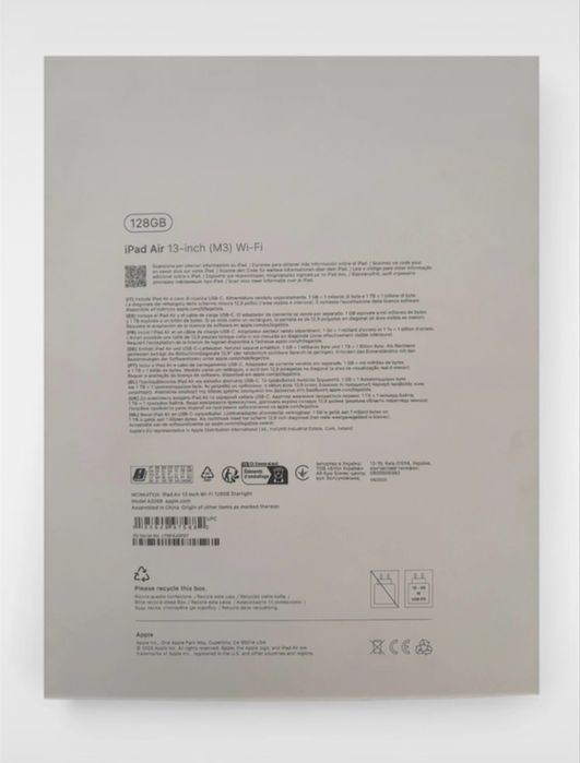 iPad Air 13" (2025) M3 - 128GB WiFi - nou sigilat - Garanție Apple