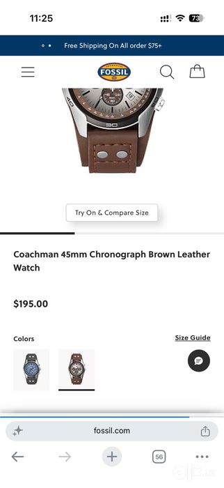Fossil CH2565 — новые часы, мужские хронографы, оригинальные