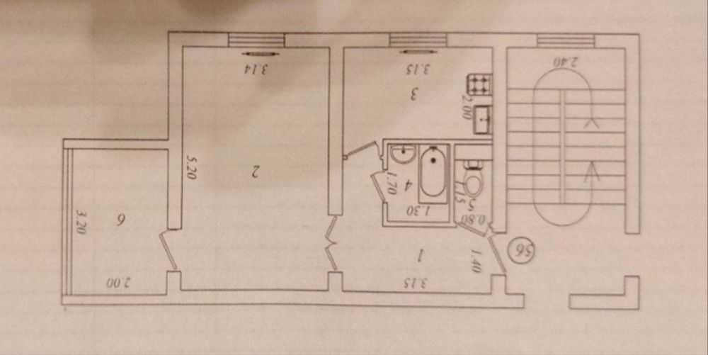 Чиланзар 13, 1-комнатная Улучшенка,1/2/4 (ор.Атлант)