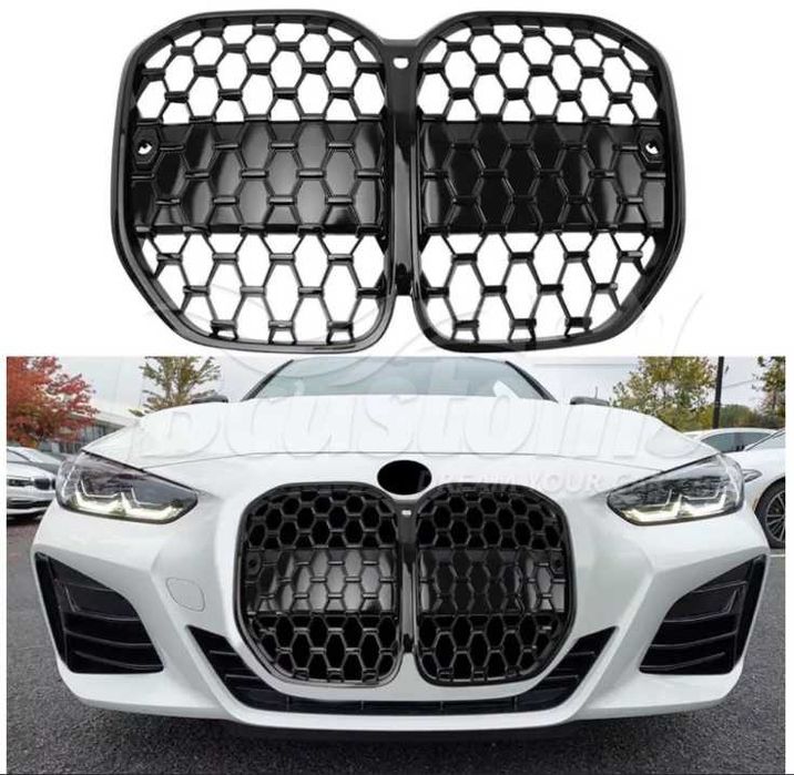 Grile Duble M / Negru Lucios / BMW Seria 4 G22 G26