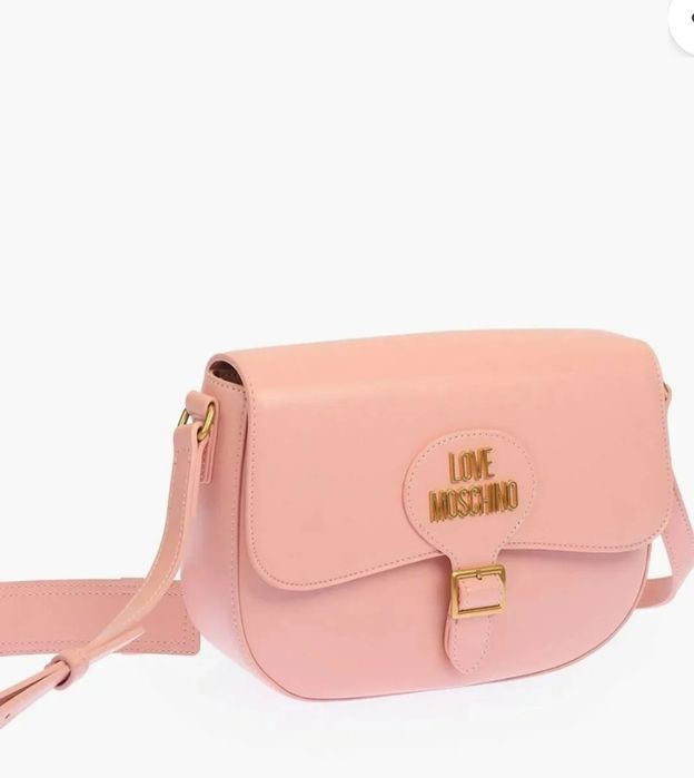 Love Moschino Розова чанта през рамо