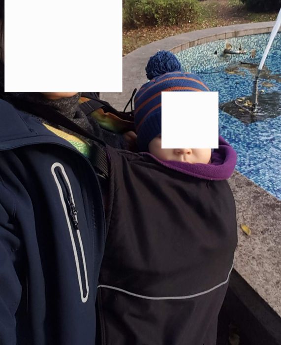 Protectie de vant si frig pentru copii (marsupiu)