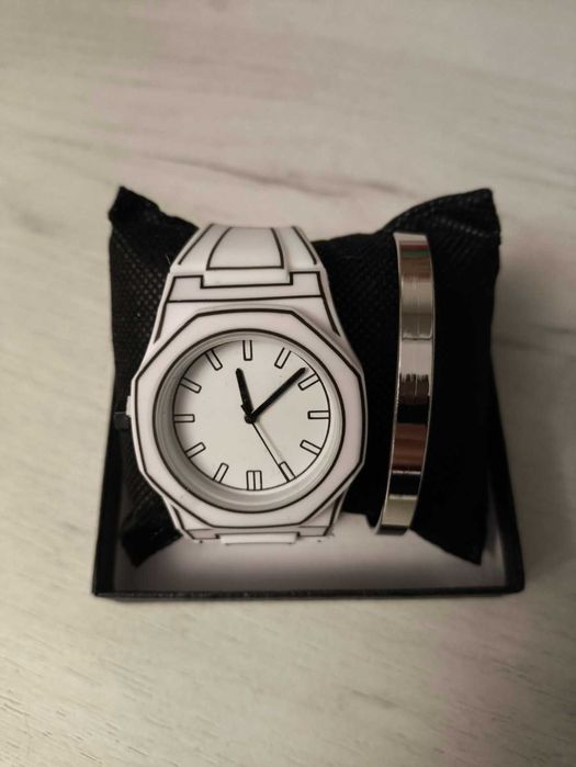 Ceas de mana nou, curea din silicon, afisaj analog