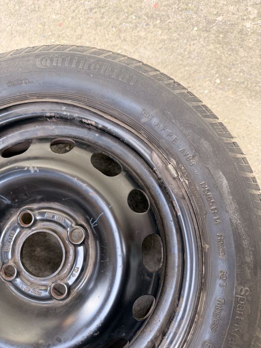 Set 4 jante OPEL R14 + capace