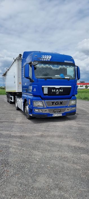Vand ansamblu  Man tgx  cu bena bascula cereale Wielton