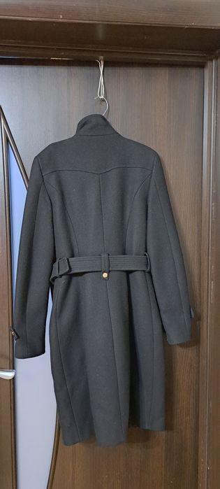 Пальто черное ZARA BASIC размер S