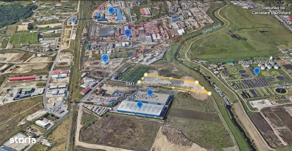 Teren Intravilan 1.2Ha de Vânzare, PUZ Aprobat - ZONA INDUSTRIALA IAȘI