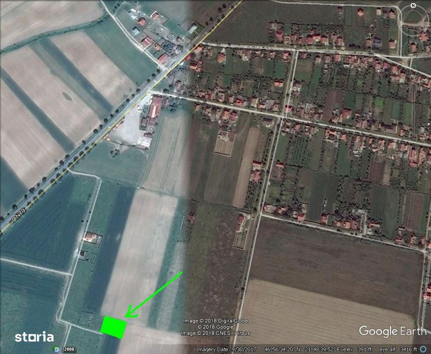 Parcela teren intravilan 500 mp cu Puz si curent in Gepiu