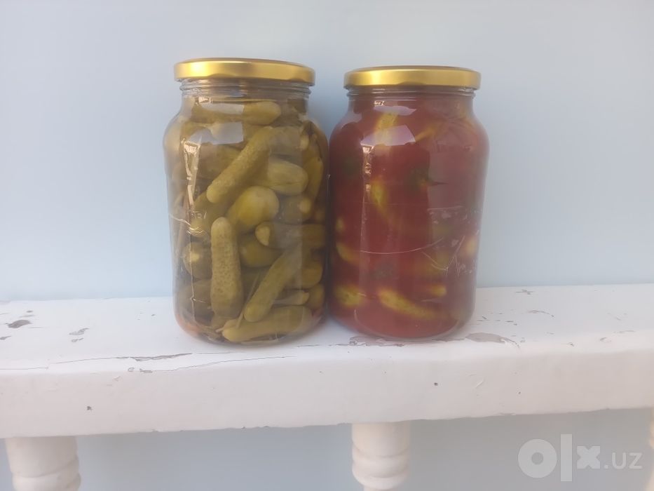 Консервы огурцы.  Сотилади