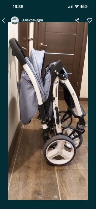 Прожам коляску прогулочную Quatro Monza (джинсовая)