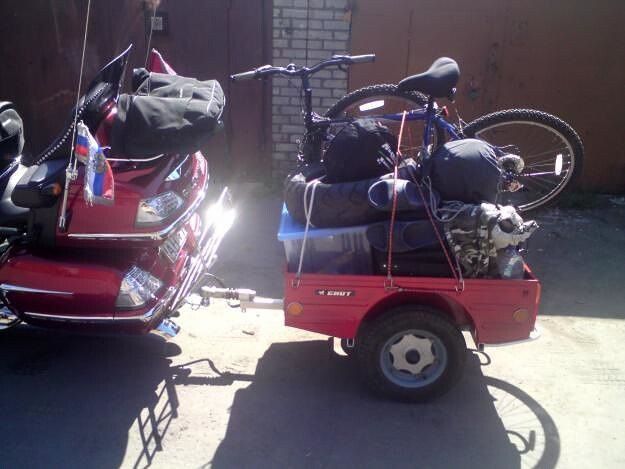 Прицеп енот мотоцикл квадроцикл