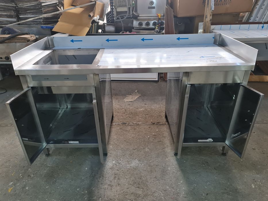 Masa inox cu polita / Mese inox / Masa inox profesionala horeca