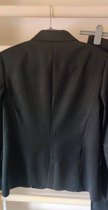Costum office Dika cu pantaloni gri cu dungi