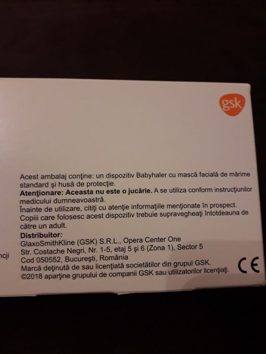 Babyhaler,dispozitiv pentru inhalare