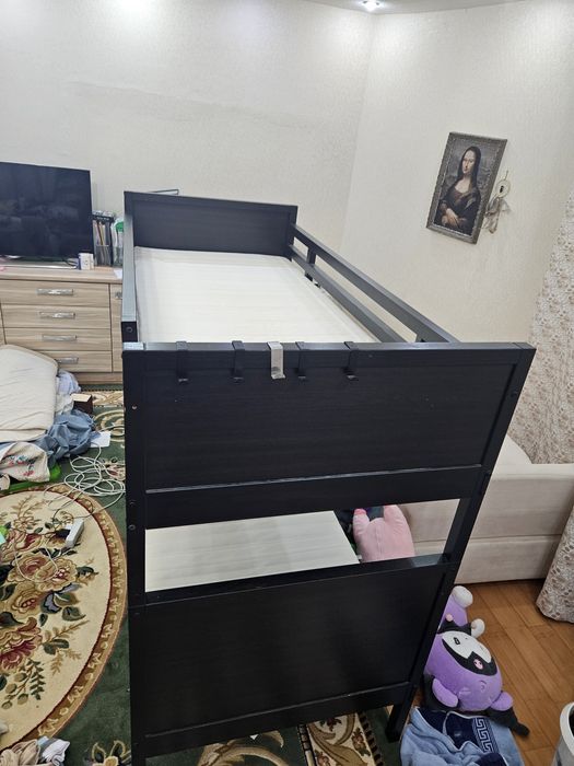 Двухярусная , деревянная кровать IKEA