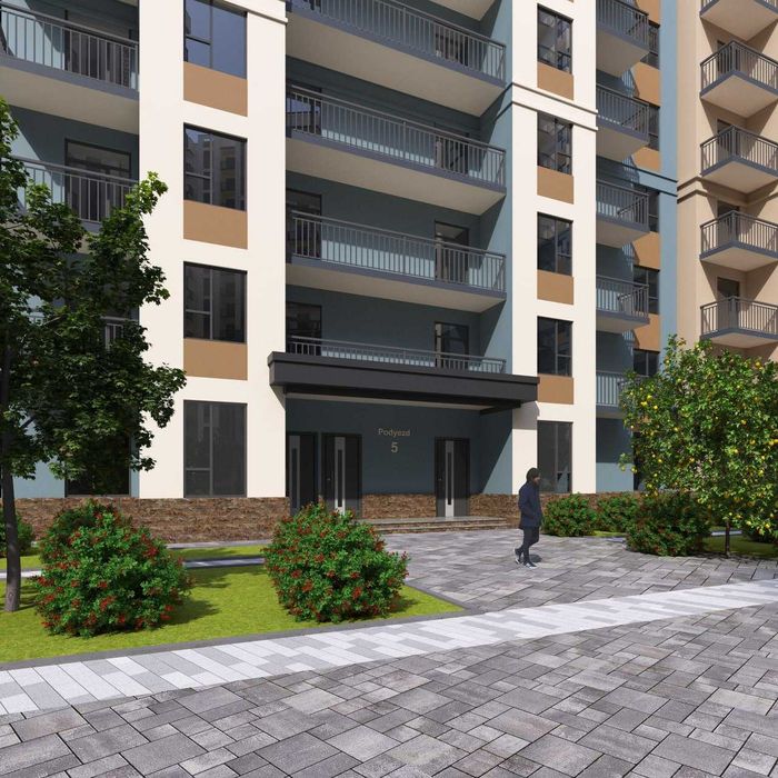 ЖК" Obod Maskan 2-к квартира 55.36 м2. г. Ташкент, Учтепинский район