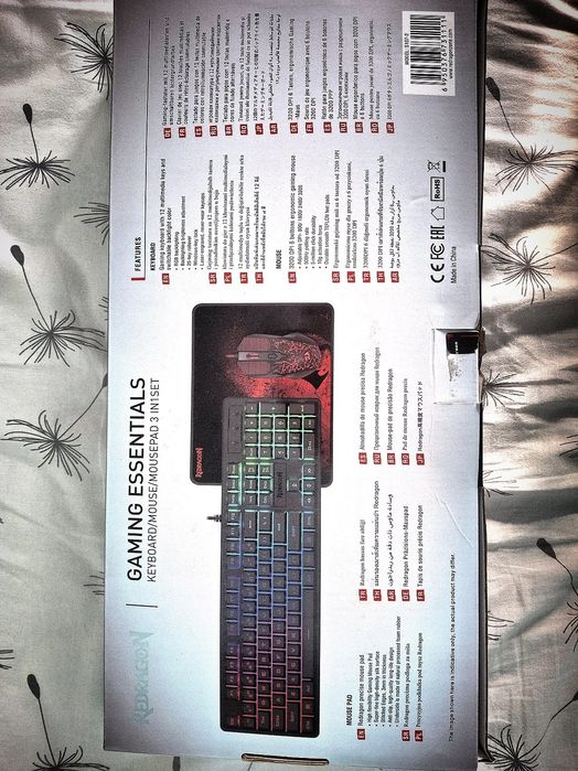 Игровой комплект Redragon (клавиатура + мышь + коврик)