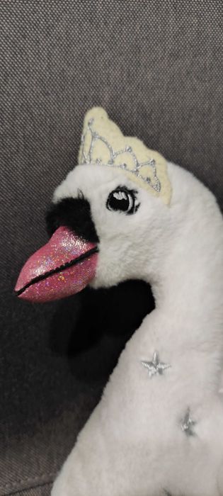 Плюшен лебед, играчка лебед