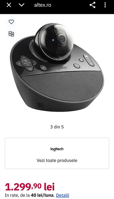 Camera web Logitech si microfon